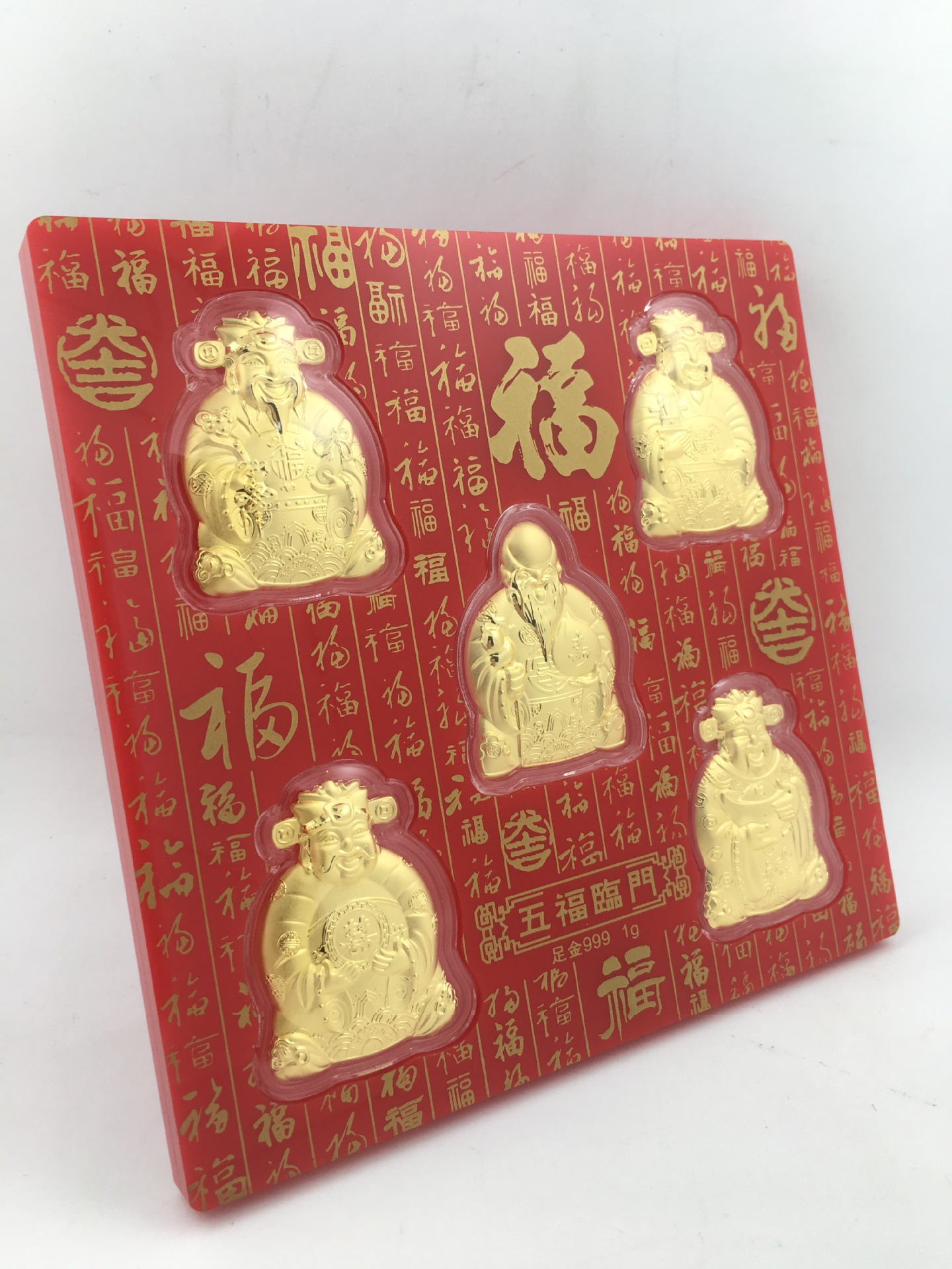 福祿壽喜财套裝黃(huáng)金(jīn)擺件(jiàn)